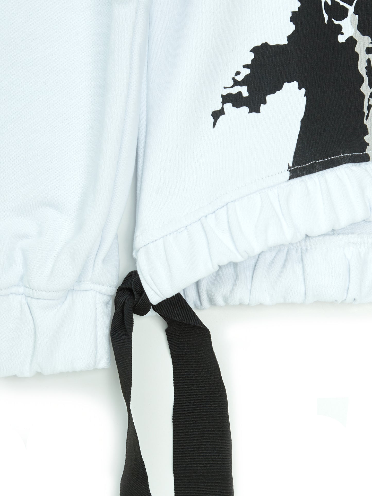 IXOS Felpa cropped con stampa BIANCO