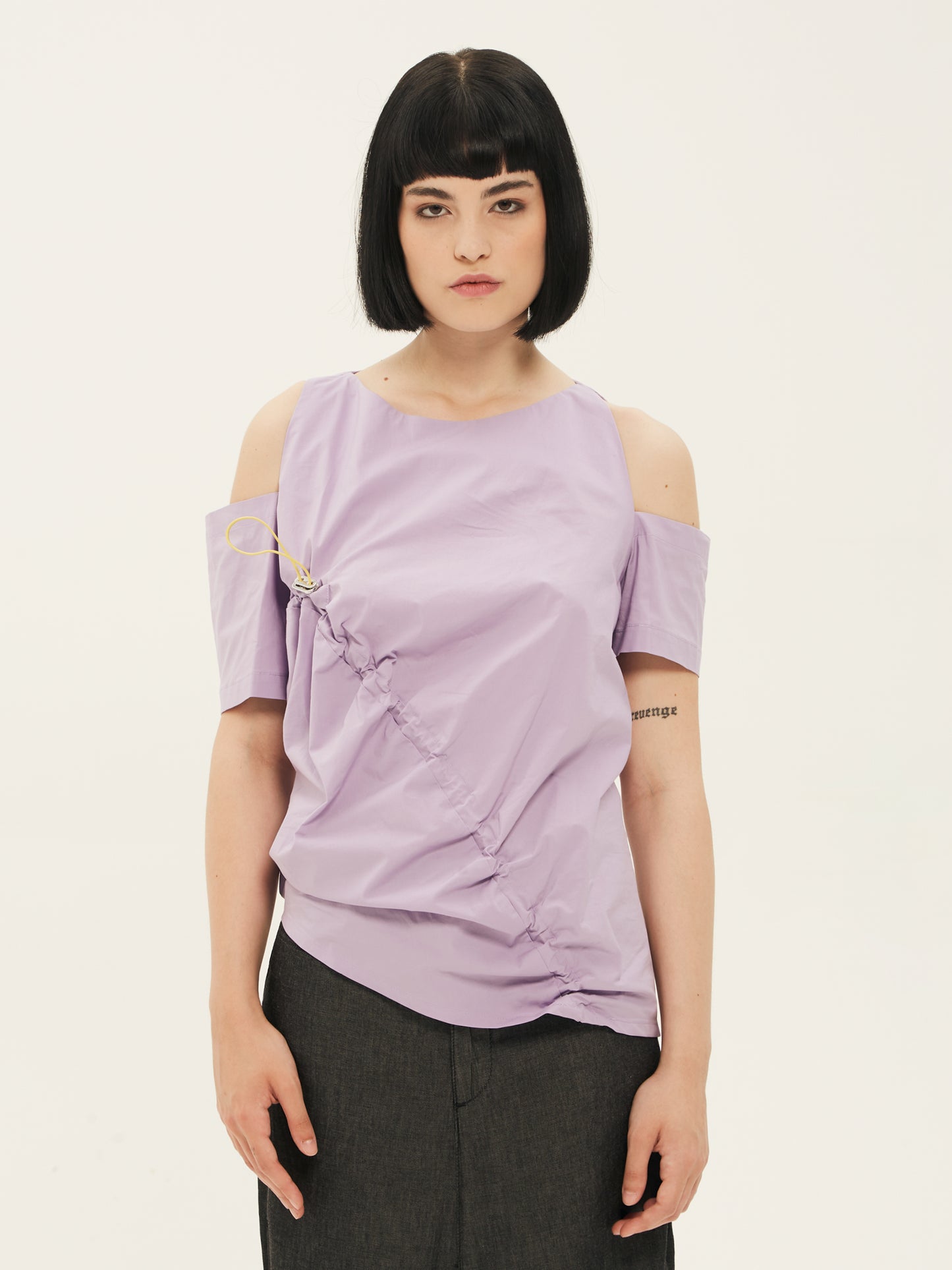 IXOS Maglia con drappeggio VIOLA