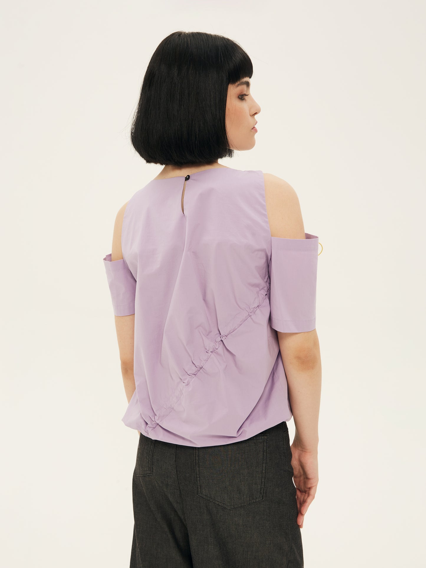 IXOS Maglia con drappeggio VIOLA