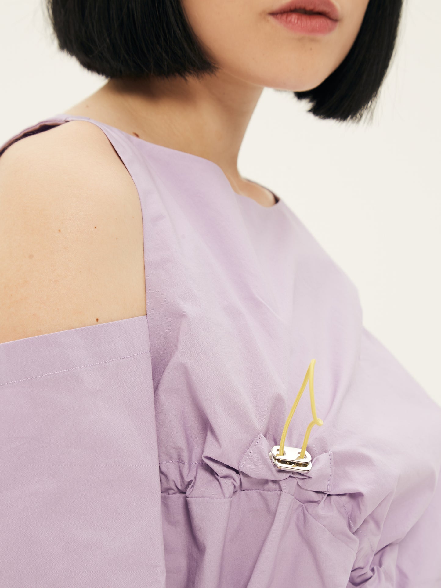 IXOS Maglia con drappeggio VIOLA