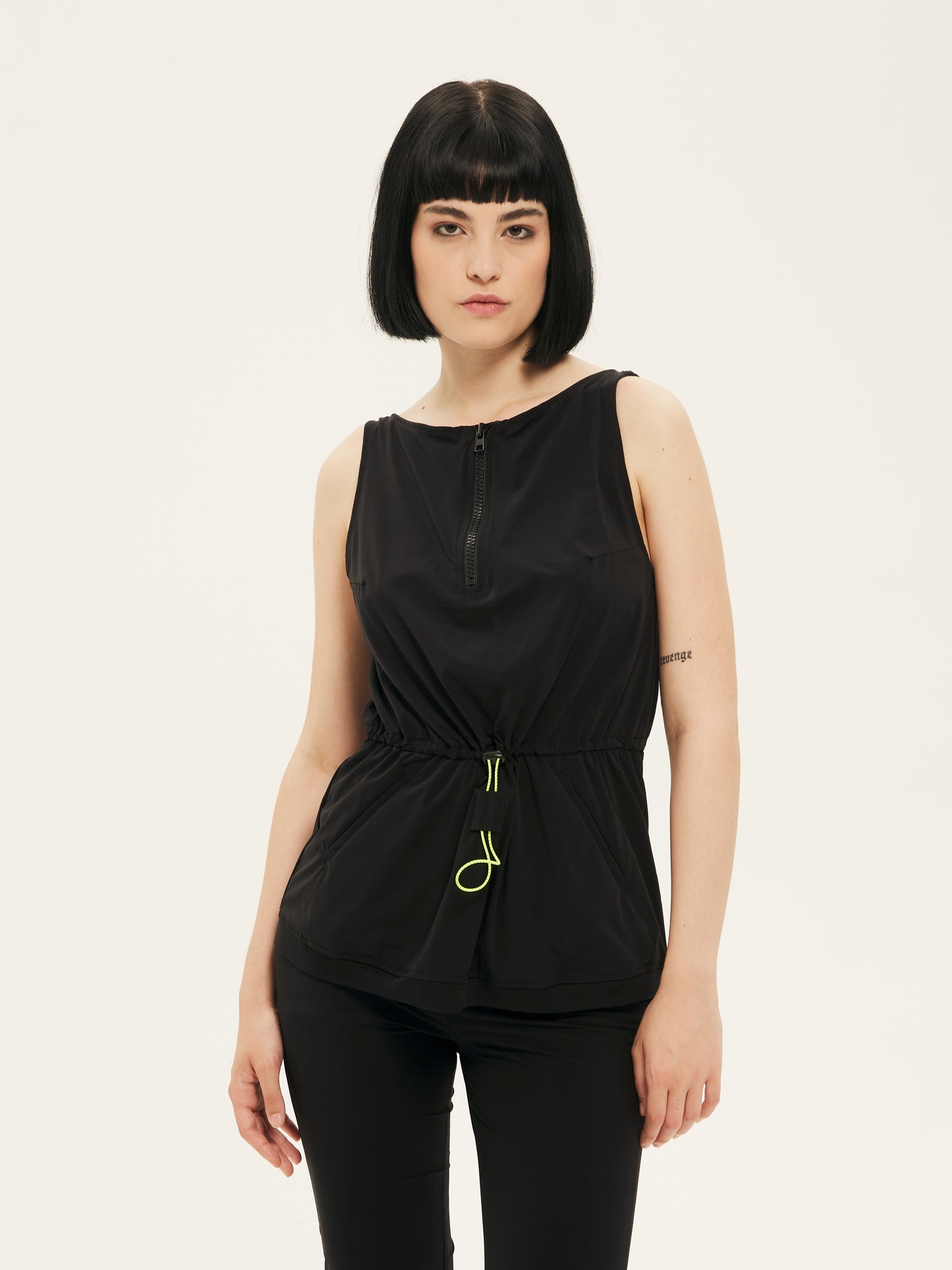 IXOS Canotta con elastico in vita NERO