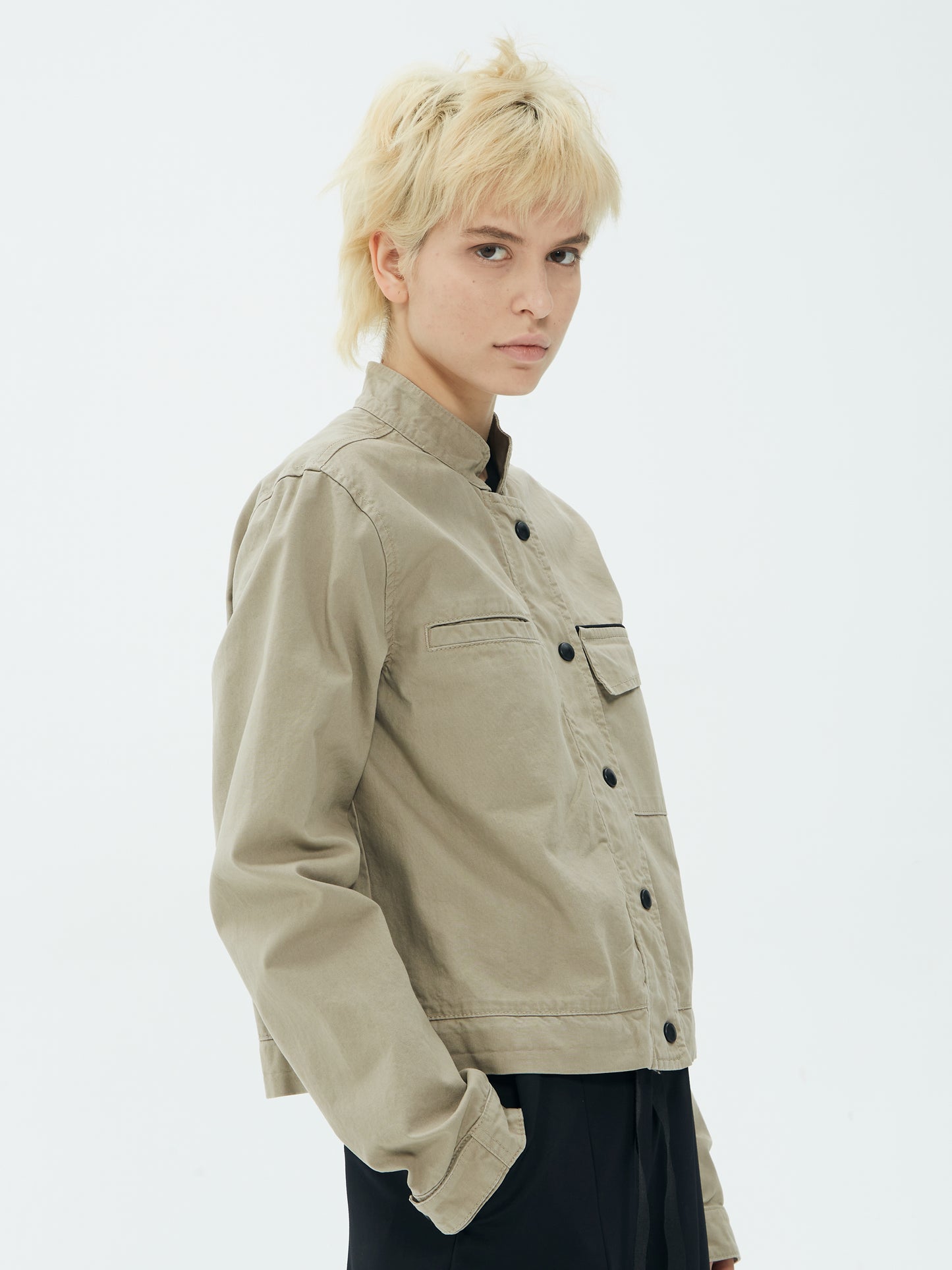 IXOS Giacca con colletto alla coreana BEIGE