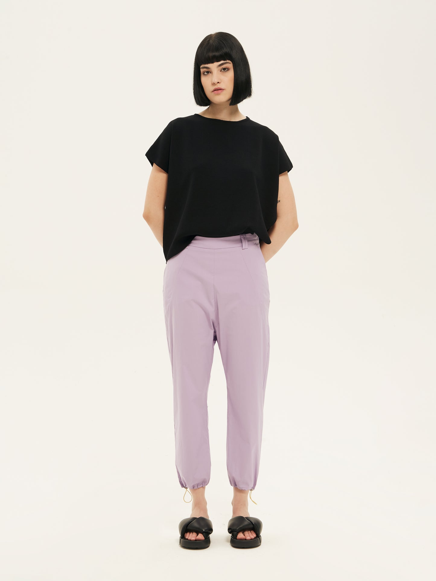 IXOS Pantalone in tessuto fluido VIOLA