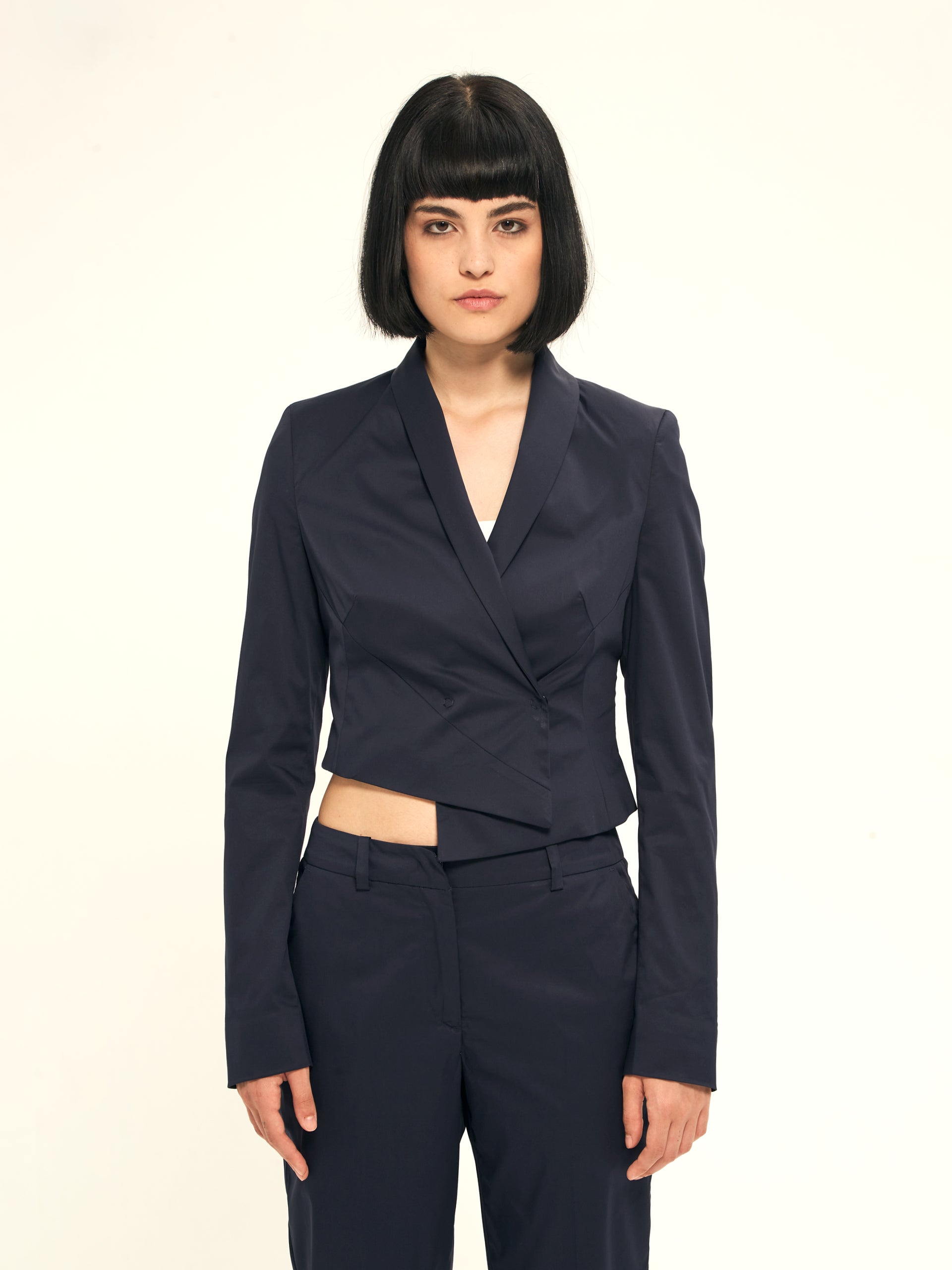 IXOS Giacca cropped  BLU